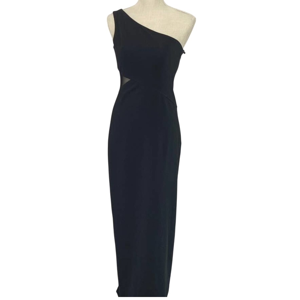 Vintage Night Way Collections One Shoulder Maxi Dress
